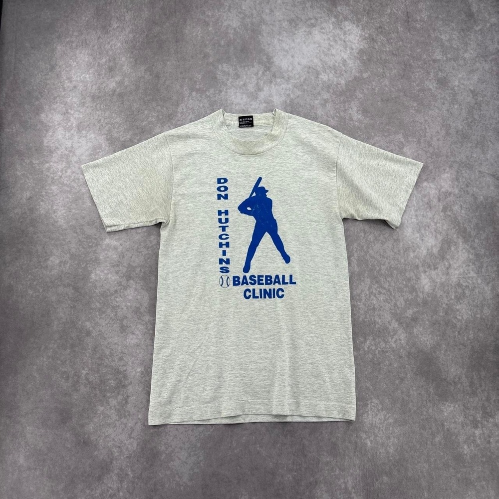 Vintage Single Stitch Don Hutchins Baseball Tee Size S